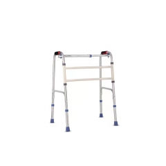 Mi - r185b - 2 andador plegable de acero inoxidable de alta calidad, adecuado para pacientes y andadores de discapacidad hospitalaria